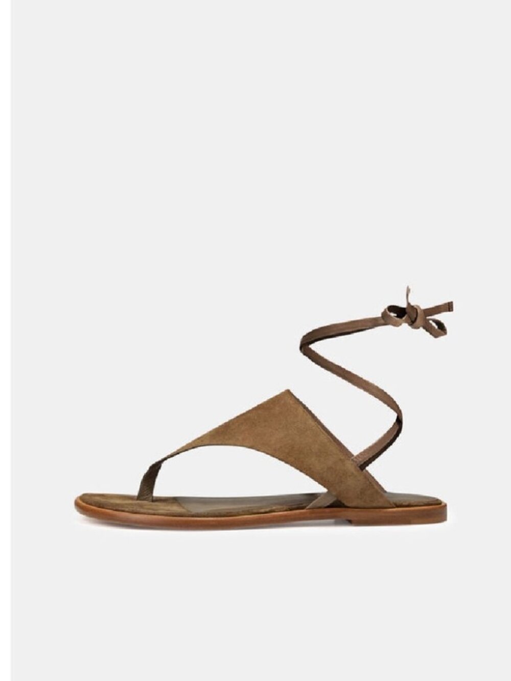 Vince Eastwood Flat Suede Wrap Sandals Size EU 38/US 8